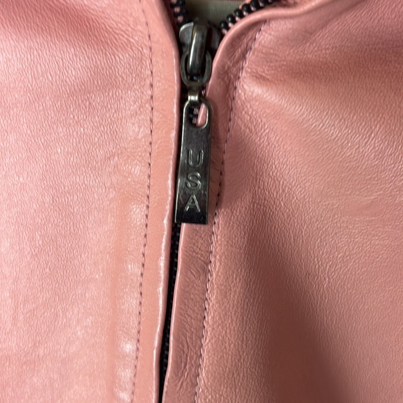 USA leather size medium leather jacket with pockets vintage mint condition - Picture 7 of 10